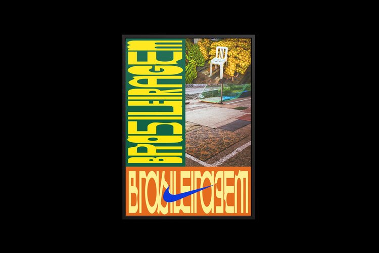 An image of a poster for Nike's Brasileiragem campaign
